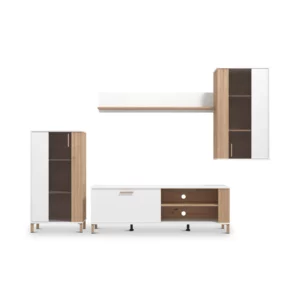BASTIA WALLUNIT ARTSN OAK+WHT