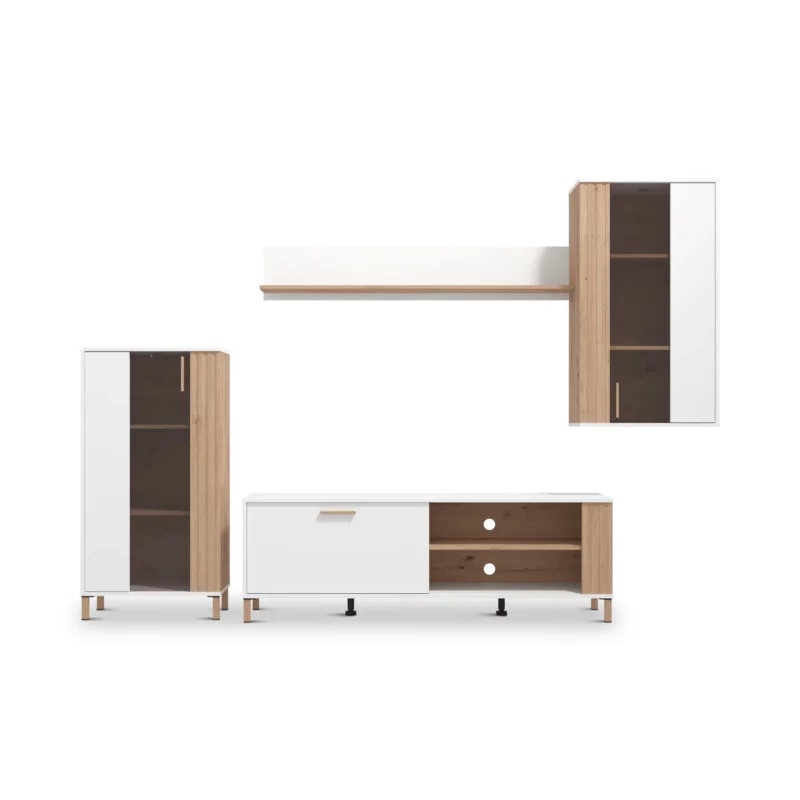 BASTIA WALLUNIT ARTSN OAK+WHT