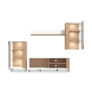 BASTIA WALLUNIT ARTSN OAK+WHT