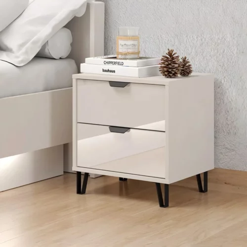 LUCCA Cashmere Wood Effect Night Stand