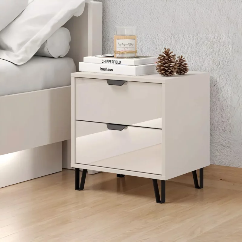 11013770-6-1 LUCCA Cashmere Wood Effect Night Stand