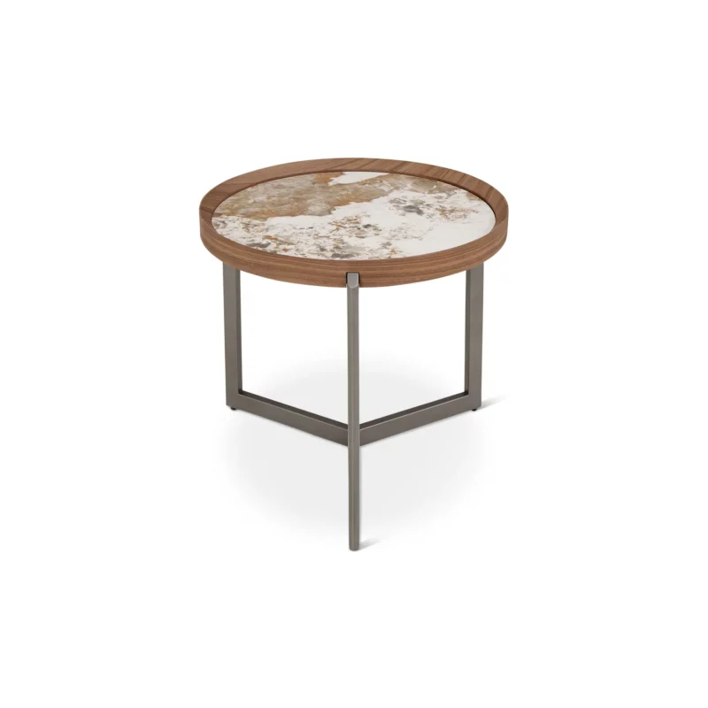 SIDE TABLE CERMC TOP WALNUT