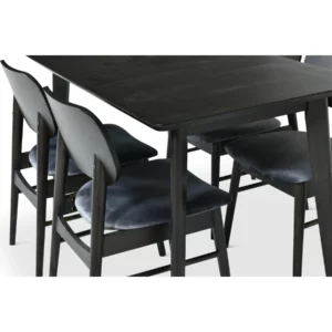 DT7002DC121-2-14-15 DNG SET BLACK TABLE+D.GREY CHR