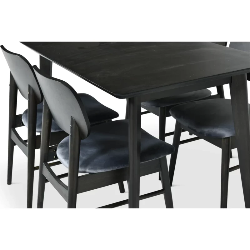 DT7002DC121-2-14-15 DNG SET BLACK TABLE+D.GREY CHR