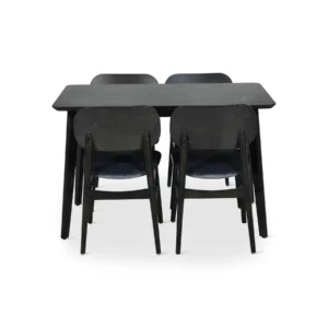 DT7002DC121-2-14-9 DNG SET BLACK TABLE+D.GREY CHR