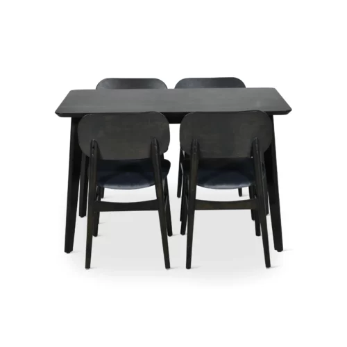 DNG SET BLACK TABLE+D.GREY CHR