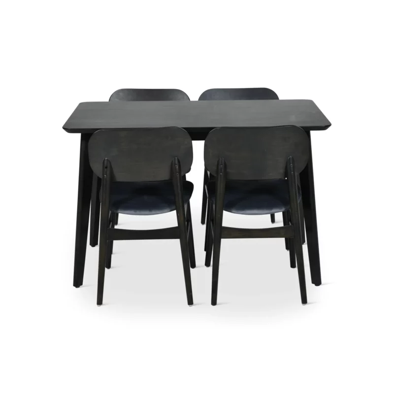 DT7002DC121-2-14-9 DNG SET BLACK TABLE+D.GREY CHR