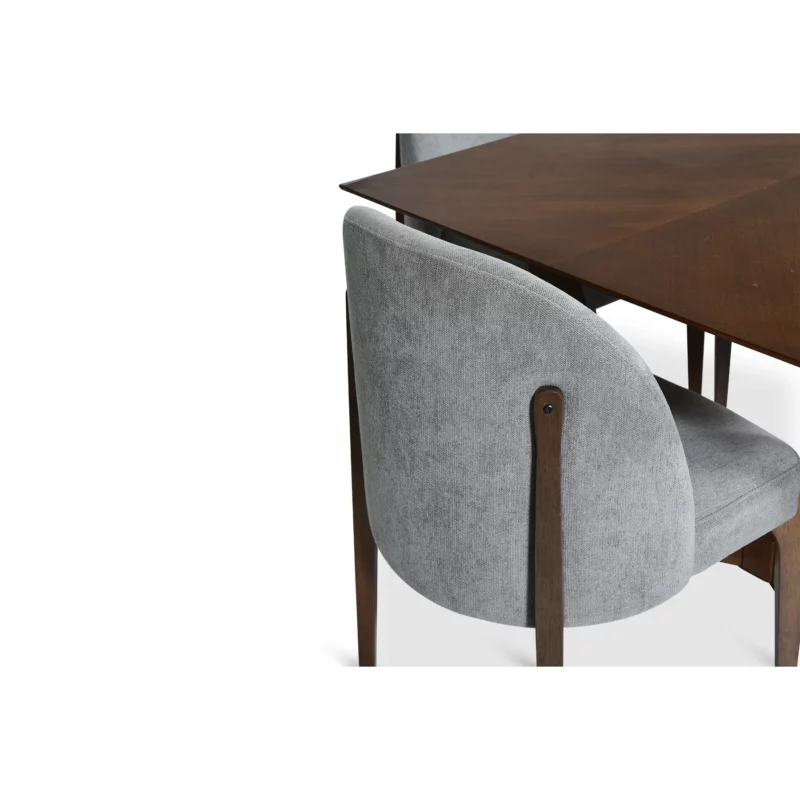 DINING SET 1+8 WALNUT+LUCA 11