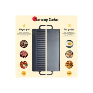 832187-4 ANK CAST-IRON GRIDDLE 46X28CM