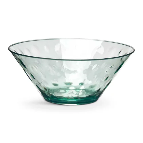 PLASTIC BOWL DOTS 28CM GREEN