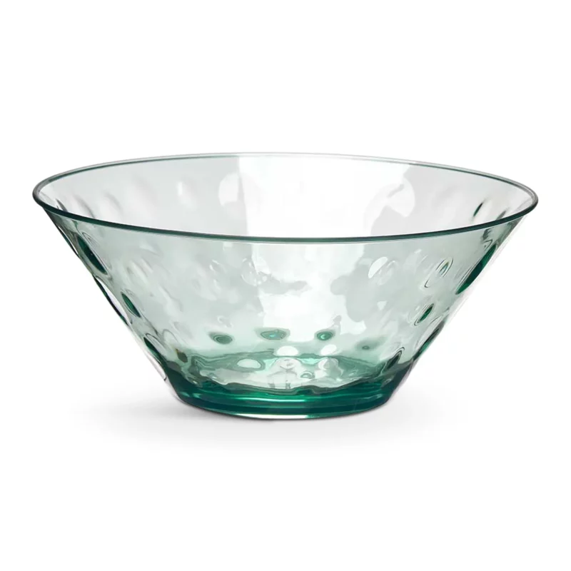 PLASTIC BOWL DOTS 28CM GREEN