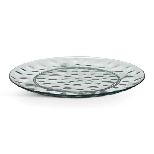 PLASTIC DINNER PLATE DOTS 30CM
