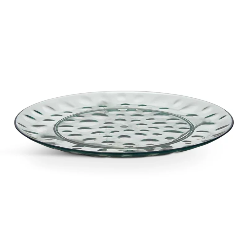 PLASTIC DINNER PLATE DOTS 30CM