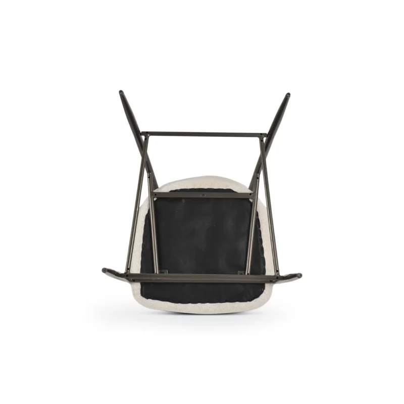 DX-2569HG-RAVEN22-1 BAR STOOL OFF-WHITE FABRIC