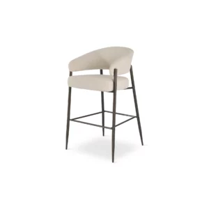 DX-2569HG-RAVEN22-3 BAR STOOL OFF-WHITE FABRIC