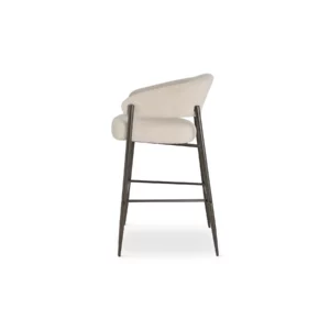 DX-2569HG-RAVEN22-4 BAR STOOL OFF-WHITE FABRIC