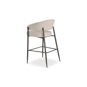 DX-2569HG-RAVEN22-5 BAR STOOL OFF-WHITE FABRIC