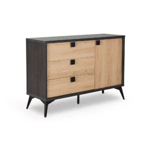 DRESSER NATURAL OAK+BLACK OAK