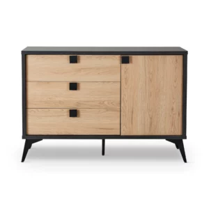 DRESSER NATURAL OAK+BLACK OAK