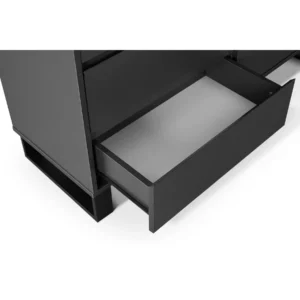 DRESSER+MIRROR MATT GREY+BLK L