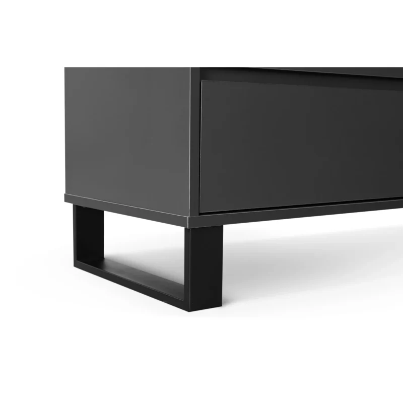 DRESSER+MIRROR MATT GREY+BLK L