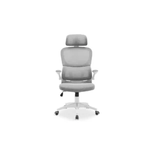 OFFICE CHAIR WHITE-GREY MESH