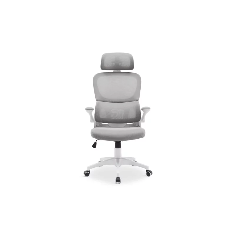 OFFICE CHAIR WHITE-GREY MESH