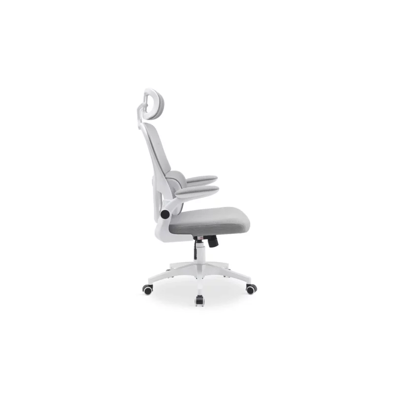 OFFICE CHAIR WHITE-GREY MESH