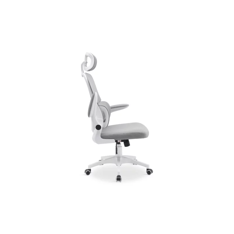 OFFICE CHAIR WHITE-GREY MESH