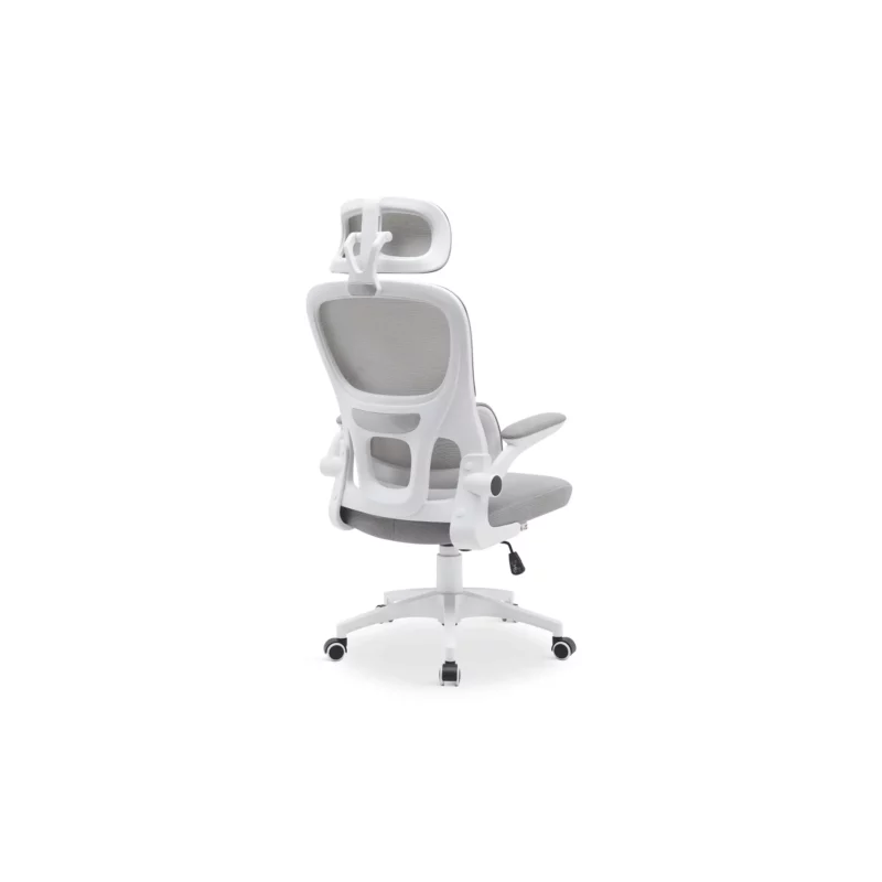 OFFICE CHAIR WHITE-GREY MESH