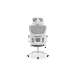 OFFICE CHAIR WHITE-GREY MESH