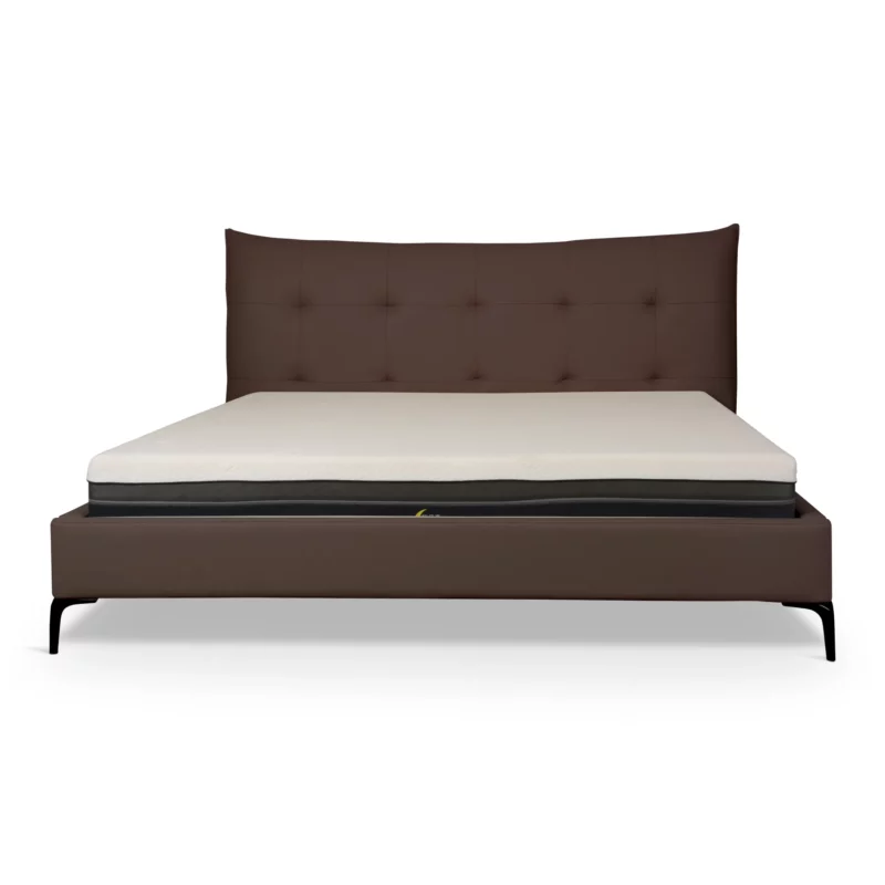 MB-B029-G28-2 MORGON Brown PU Leather Bed