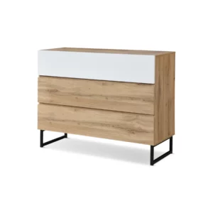 CHEST 3DR WOTAN OAK+AMC WHITE