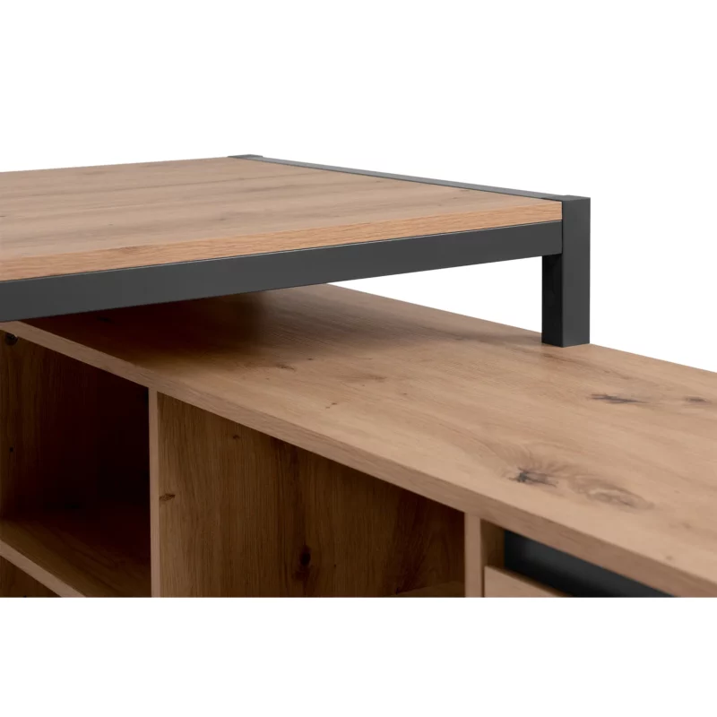 DENVER37A DESK ARTI.OAK+ANTHR