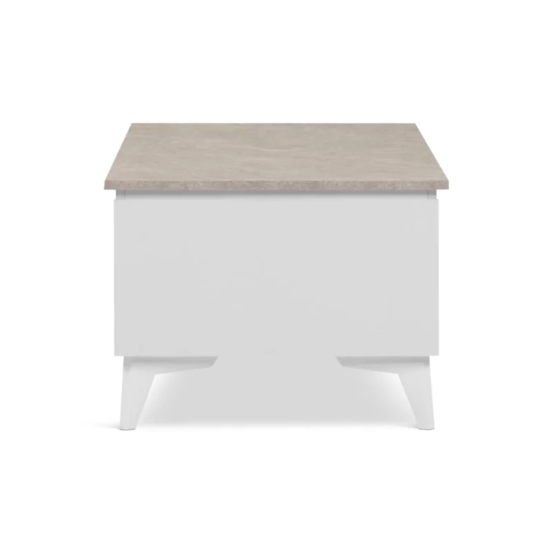 BERTRIX55C COFE TBL SANDST+WHT