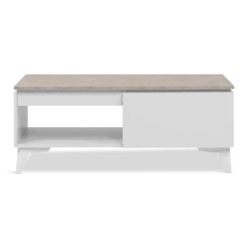 BERTRIX55C COFE TBL SANDST+WHT