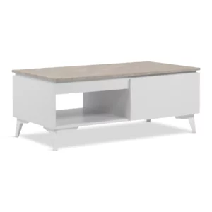 BERTRIX55C COFE TBL SANDST+WHT