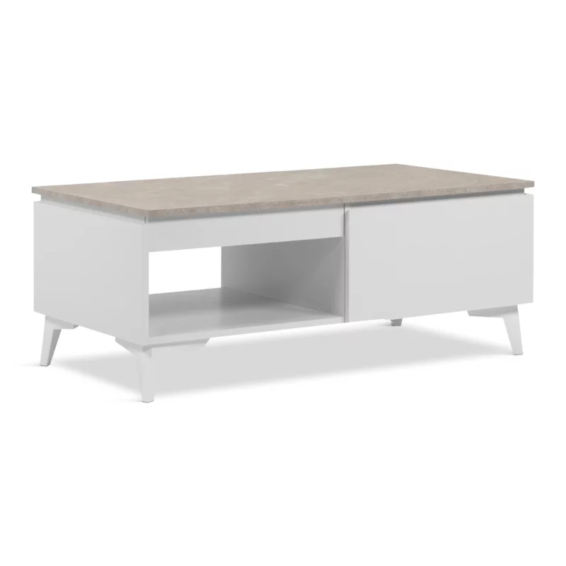 BERTRIX55C COFE TBL SANDST+WHT