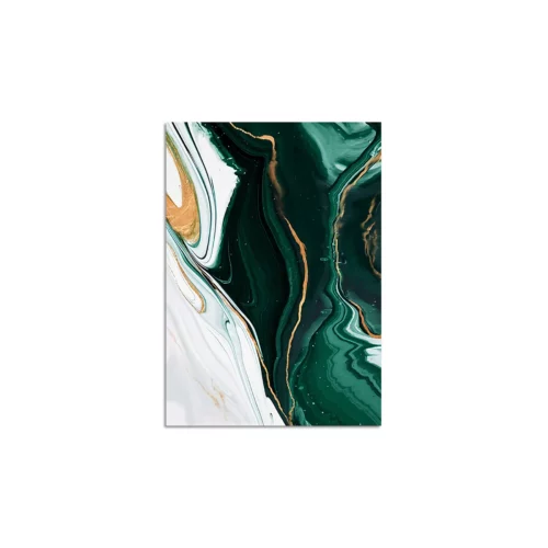 MARBLE GREEN ABSTRACT PAINTING
