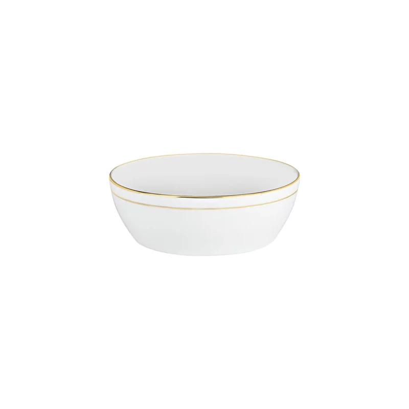 XM GOLD RIM SALAD BOWL 23CM