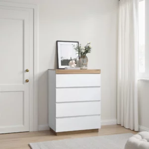 CHEST 4DR WOTAN OAK+AMC WHT