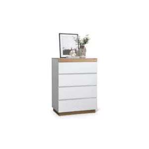 CHEST 4DR WOTAN OAK+AMC WHT
