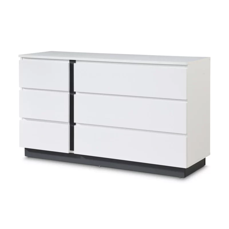 DRESSER AMC WHITE+DARK GREY