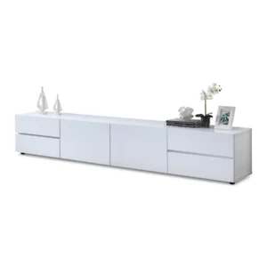 ZAPON Gloss White TV Stand