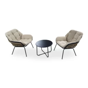 OUTDOOR SET 1S+1S+CT RATTAN+BG