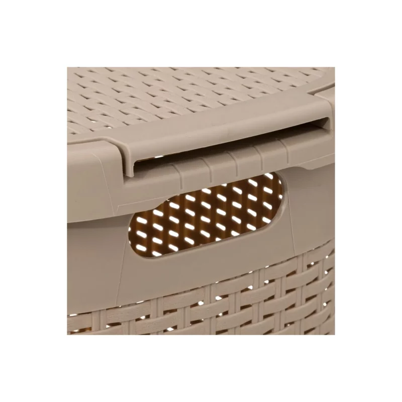 LINEN 60L BASKET RATTAN