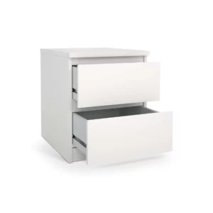 7623049-2 NAIA NIGHTSTAND 2DRW WHITE