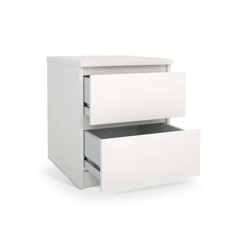 7623049-2 NAIA NIGHTSTAND 2DRW WHITE