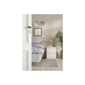 76230495 NAIA NIGHTSTAND 2DRW WHITE