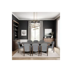 DINING SET 1+8 WALNUT+LUCA 11